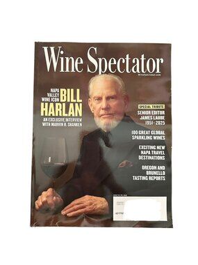 Wine Spectator Magazine June 2025 Bill Harlan Napa Harlan Estate James Laube